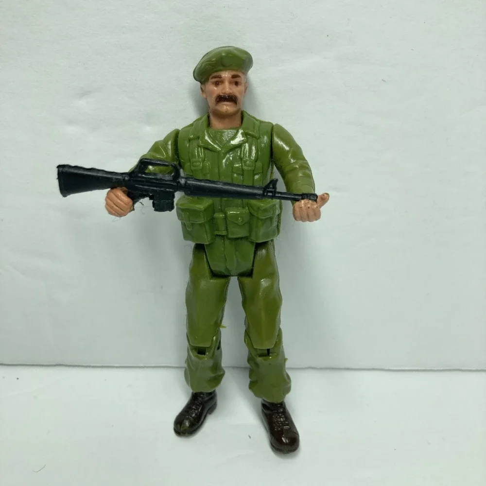 Vintage 1981 Remco DC Comics SGT Rock Action Figure Soldier and Weapon